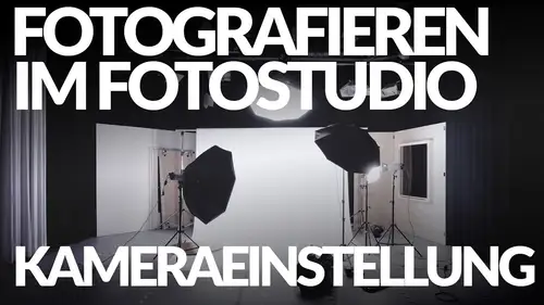 Kameraeinstellungen im Fotostudio