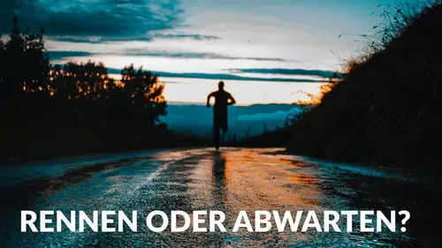 manchmal muss man rennen, bevor man laufen kann!