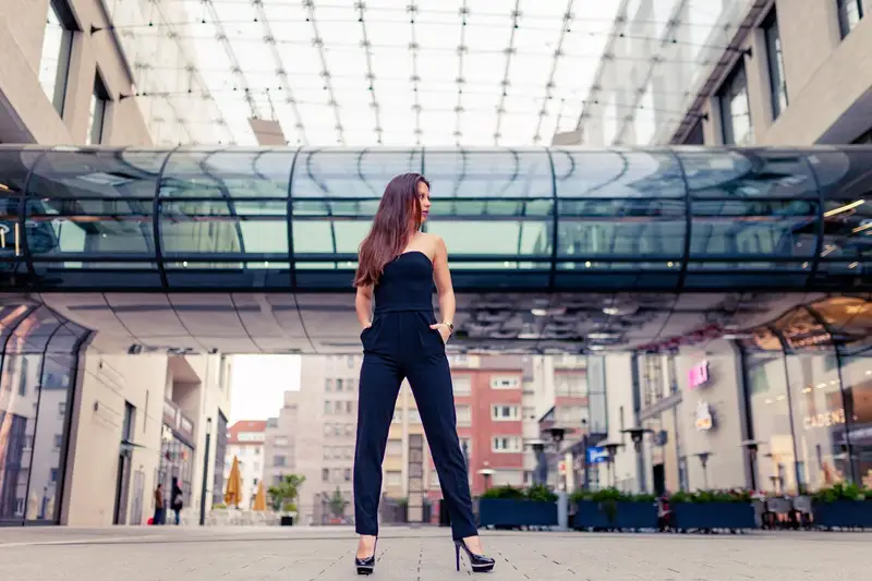 Model-Shooting am Q6Q7 in der Mannheimer Innenstadt