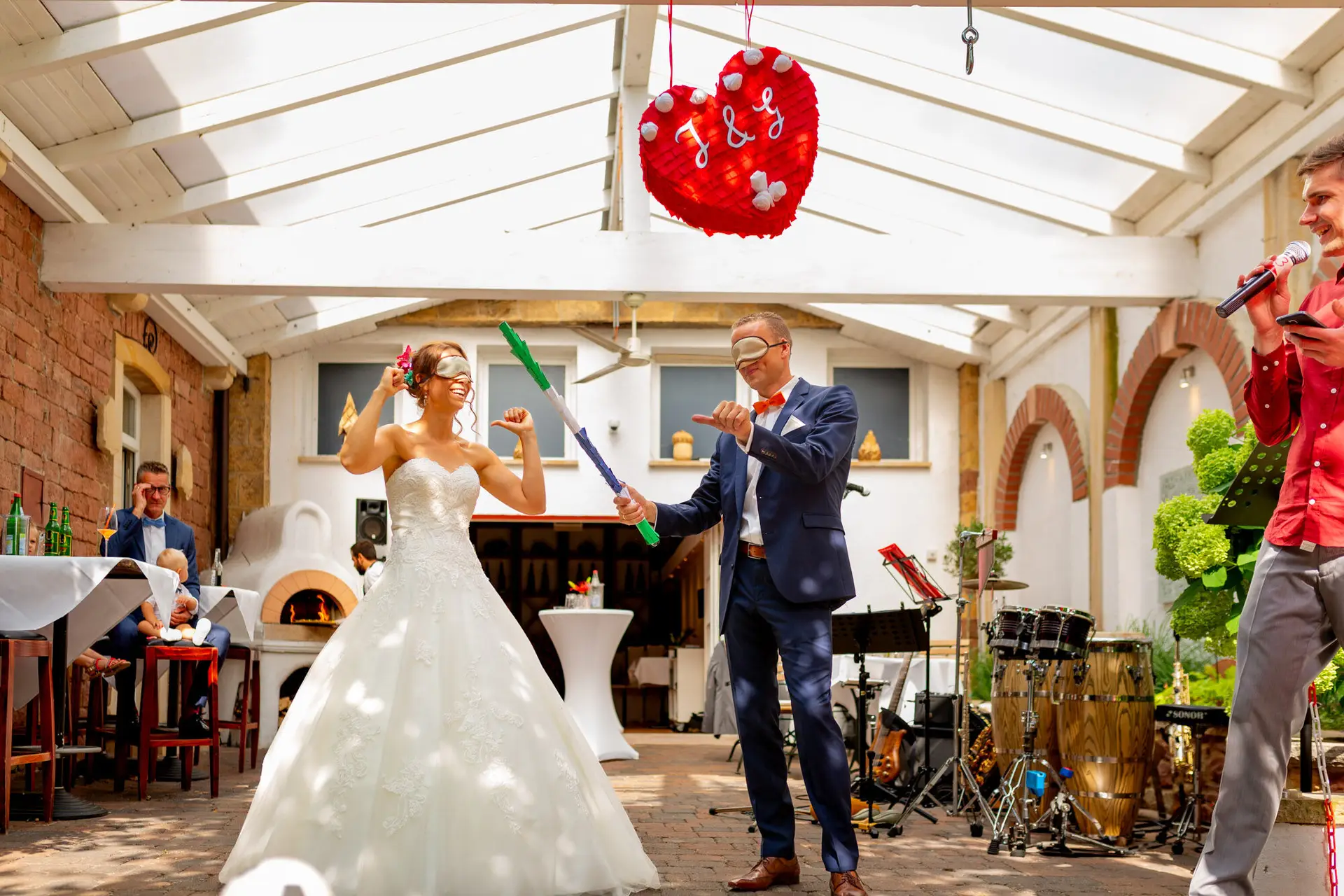 Hochzeitsfeier Jennifer und Gregor – karibische Stimmung in der Rebe Deidesheim