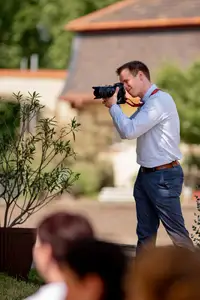 Hochzeitsfotograf Matthias Butz bei der Arbeit