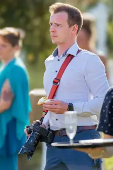 Hochzeitsfotograf Matthias Butz bei der Arbeit